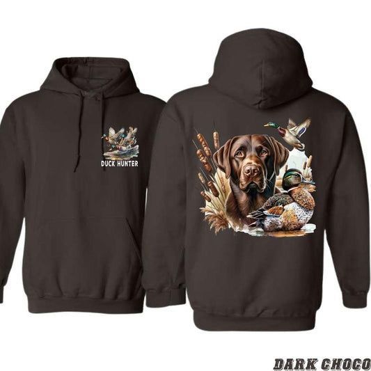 Duck Hunter Hoodie - Realistic Duck and Labrador Retriever Design, Unisex, Comfortable Sweatshirt for Outdoor Adventures...