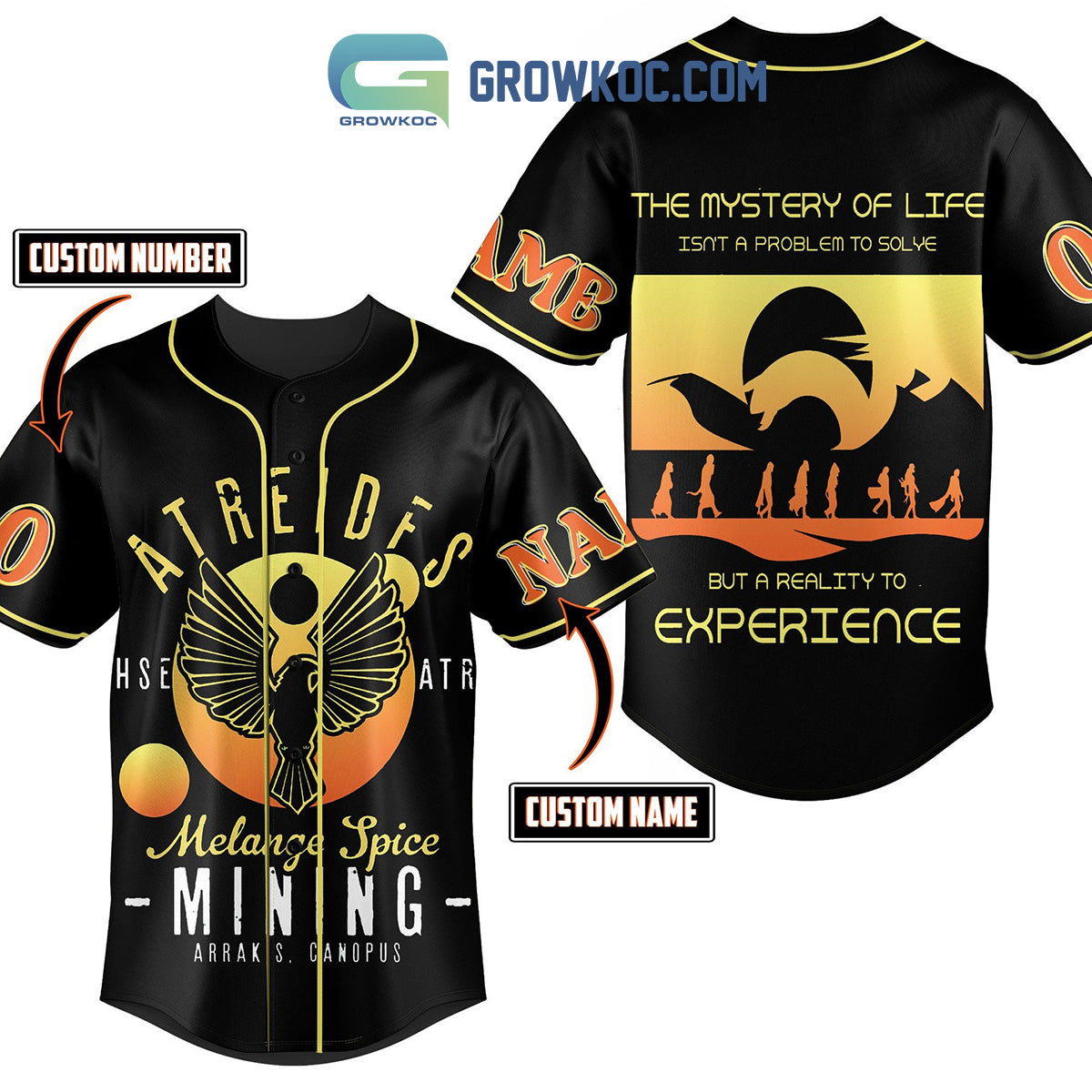 Dune House Of Atreides The Mystery Of Life Personalized Baseball Jersey