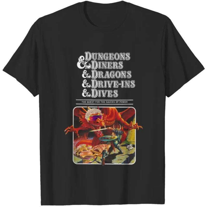 Dungeons & Diners & Dragons & Drive-ins & Dives - Dungeons And Dragons - T-Shirt , Unisex T-Shirt, For Men Women Menswear...