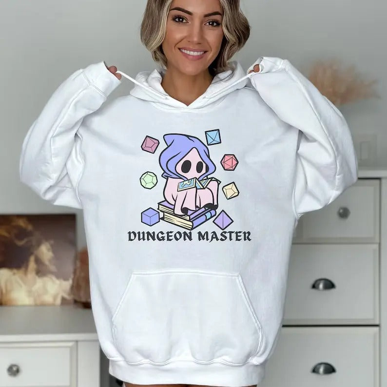 Dungeons & Dragons Halloween Ghost Dungeons Master Sweatshirt Hoodie, Dnd Shirt,D20 Dice Sweatshirt, Dungeons and Dragons...