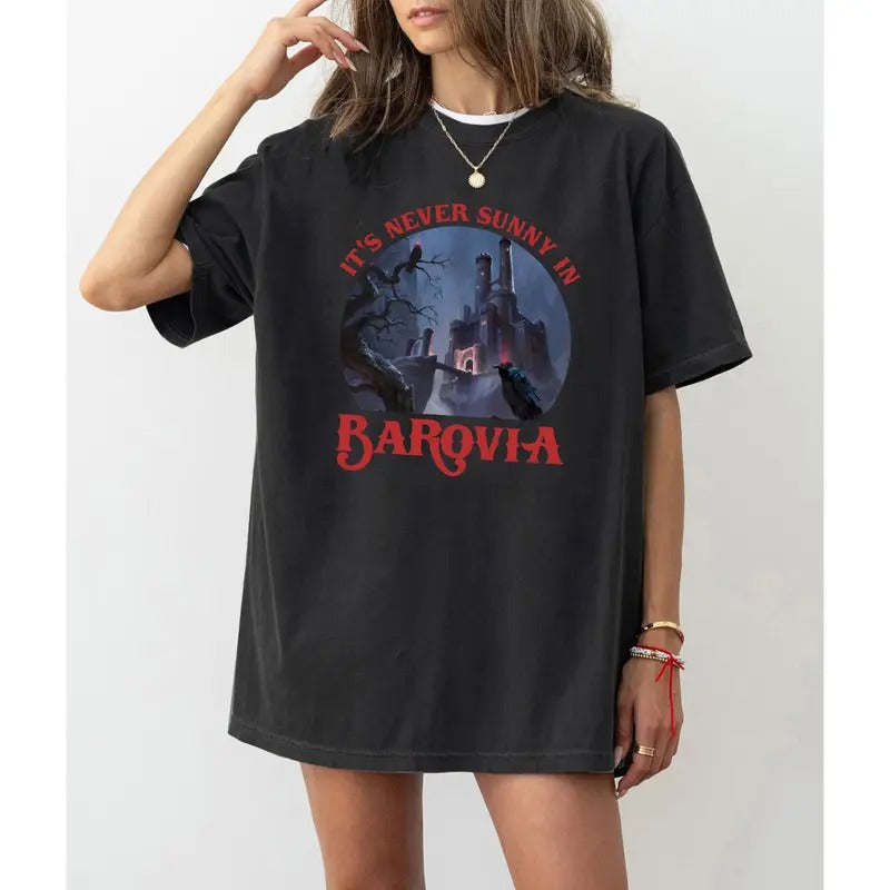 Dungeons & Dragons Shirt, Its Never Sunny In Barovia Unisex T-Shirt , DnD Lovers Gift, Curse Of Strahd Ravenloft Shirt,...
