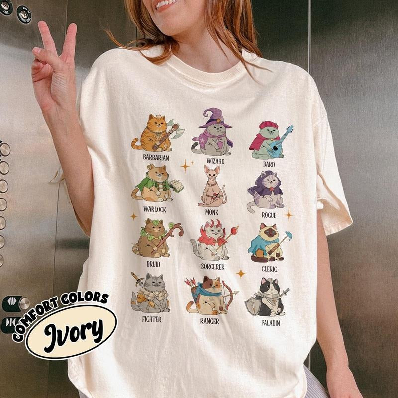 Dungeons And Cats Shirt, Dungeons Game Tshirt, Dnd Shirt Gifts, Funny D&D Cats, Role Playing Game Shirt Hoodie, Sweatshirt