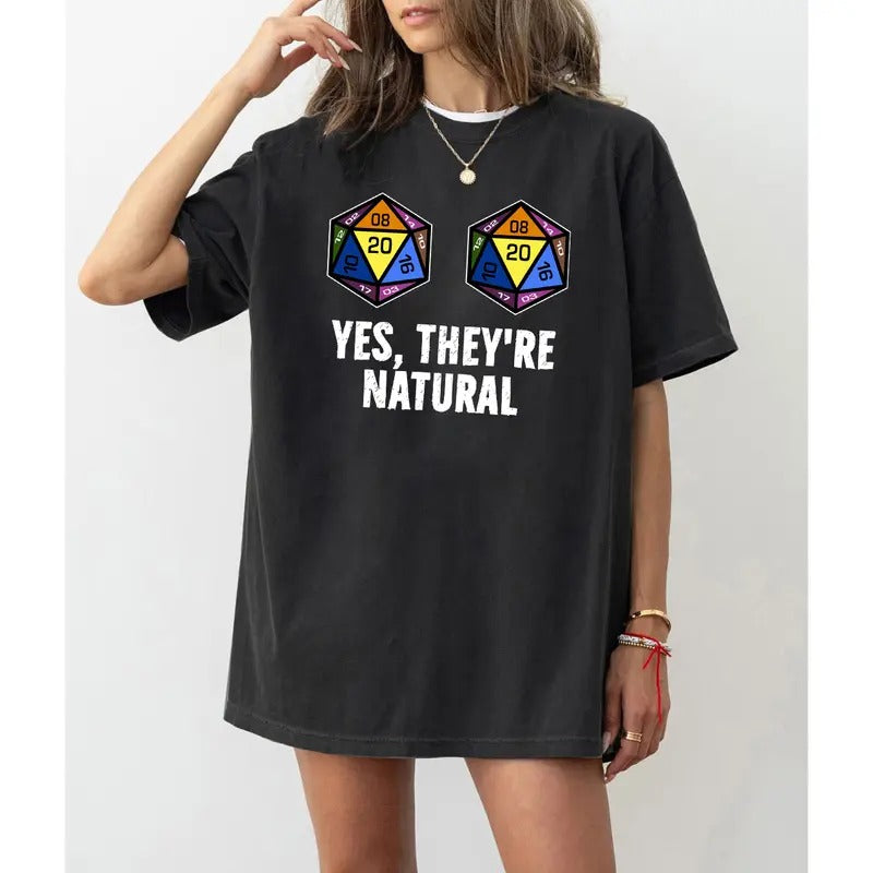 Dungeons and Dragons, Nat 20, DND Yes They're Natural Sweatshirt, LGBT Pride Month Sweatshirt, D&D Sweater, Dungeon...
