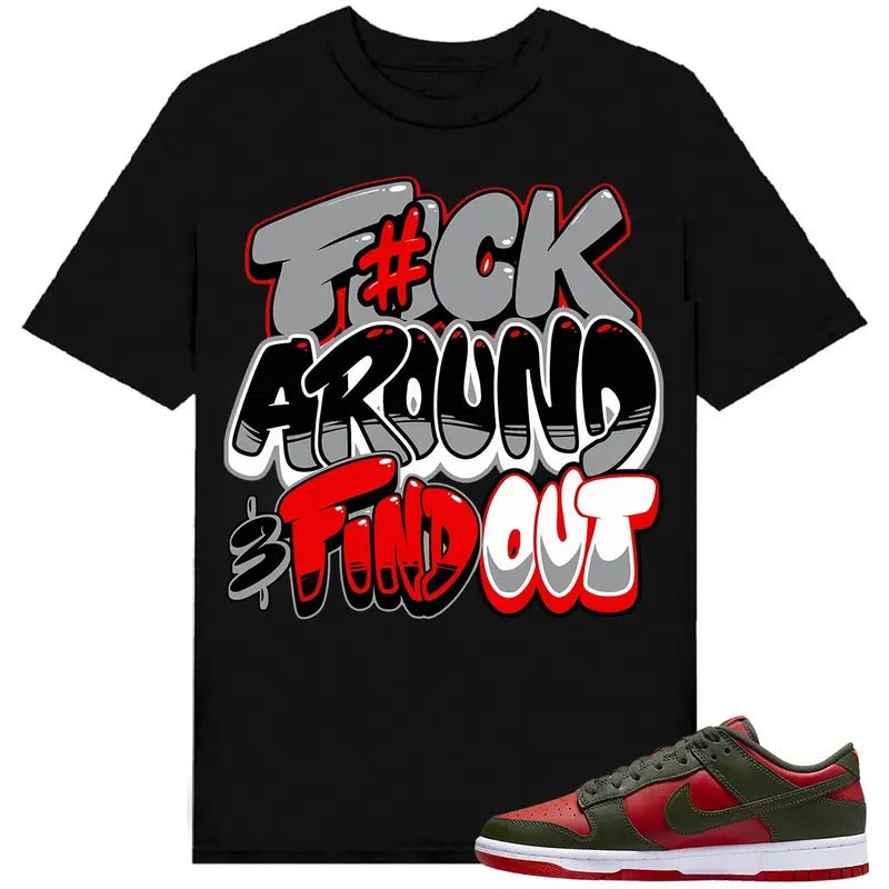 Dunk Low Mystic Red Shirt To Match Sneaker Fuch Around Hoodie, Sweatshirt | WearSparks.com