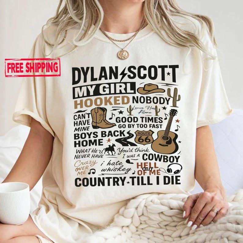 Dylann Sc0tt Shirt, Country Till I Die Tee, Shirt Music Tour Tee Fan Graphic T-Shirt Hoodie, Sweatshirt | WearSparks.com