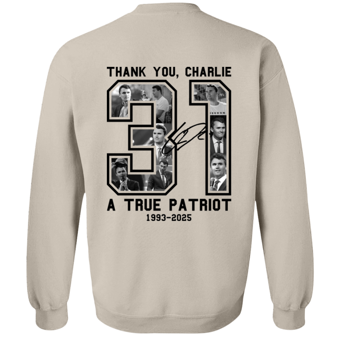 Freedom Thank You Charlie A True Patriot 31 Sweatshirt T-Shirts, Hoodie | WearSparks.com (Image 4)