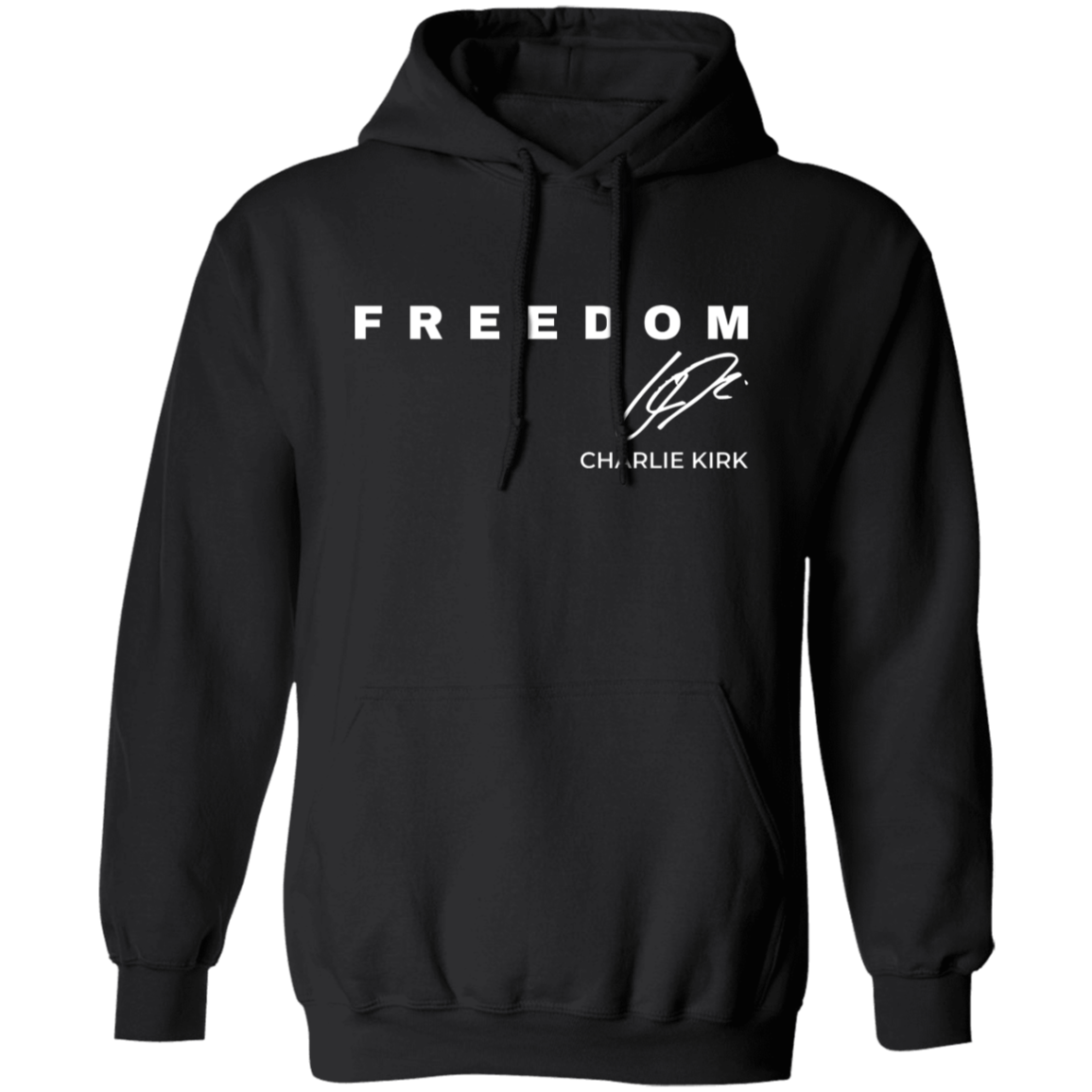 Charlie Kirk Freedom American Flag Hoodie - 2 T-Shirts, Sweatshirt | WearSparks.com (Image 1)
