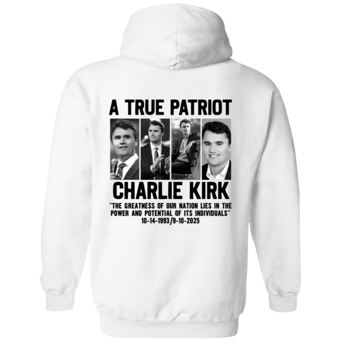 Freedom A True Patriot Charlie Kirk The Greatness Of Our Nation Lies Hoodie T-Shirts, Sweatshirt | WearSparks.com (Image 2)