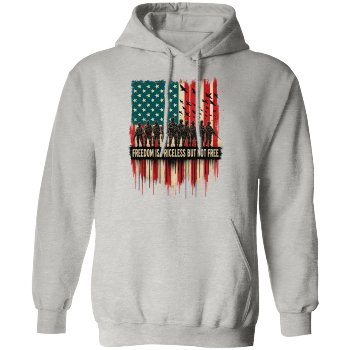 Freedom is Priceless but not Free Veteran Hoodie T-Shirts, Sweatshirt | WearSparks.com (Image 3)