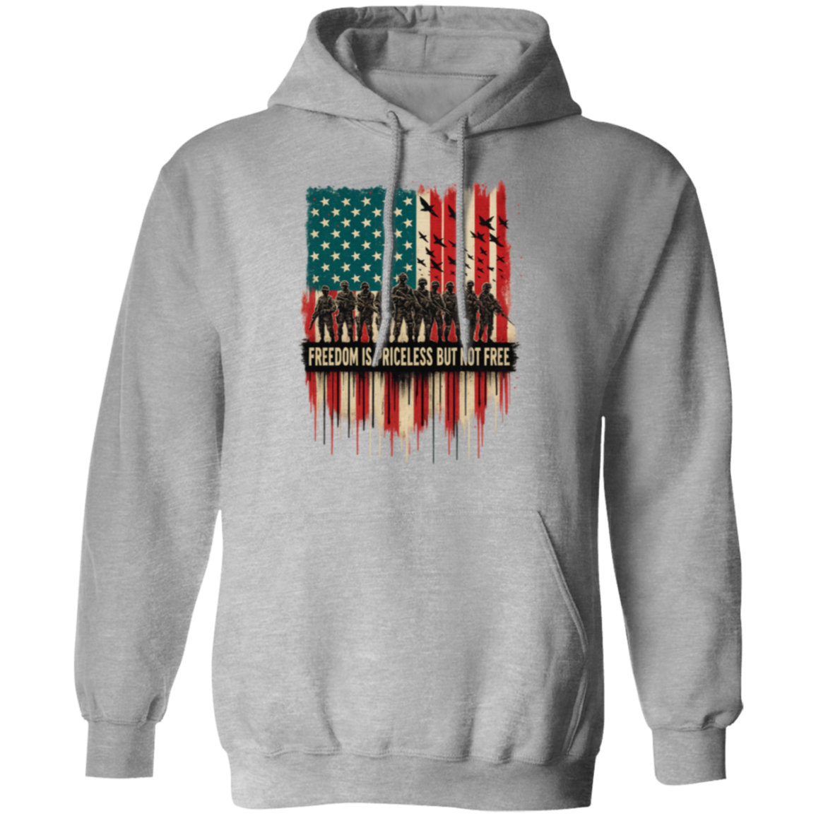 Freedom is Priceless but not Free Veteran Hoodie T-Shirts, Sweatshirt | WearSparks.com (Image 4)