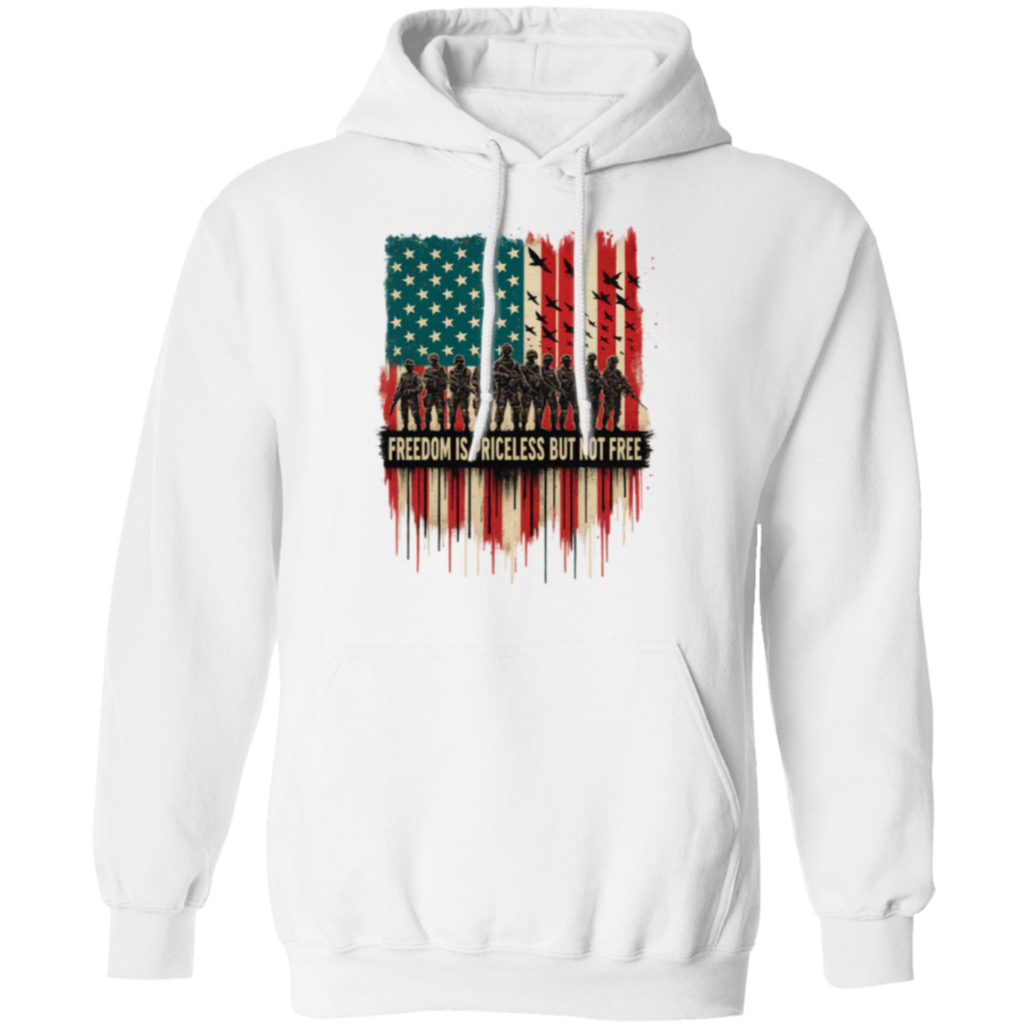 Freedom is Priceless but not Free Veteran Hoodie T-Shirts, Sweatshirt | WearSparks.com (Image 1)