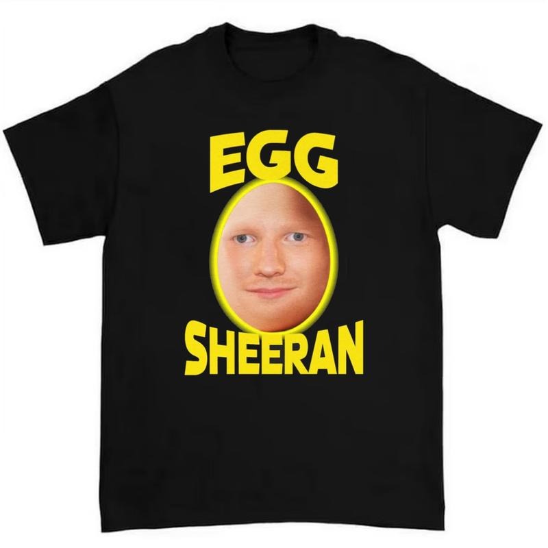 EGG SHEERAN SHIRT Featuring Bold Retro Typography in Streetwear Style Hoodie, Sweatshirt | WearSparks.com