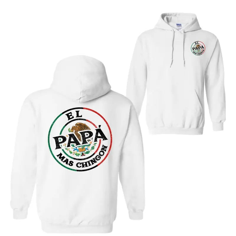 EL Papa Mas 2 Sided Hoodie Sweatshirt T-Shirt - Unisex Shirt - Trendy Shirt | WearSparks.com