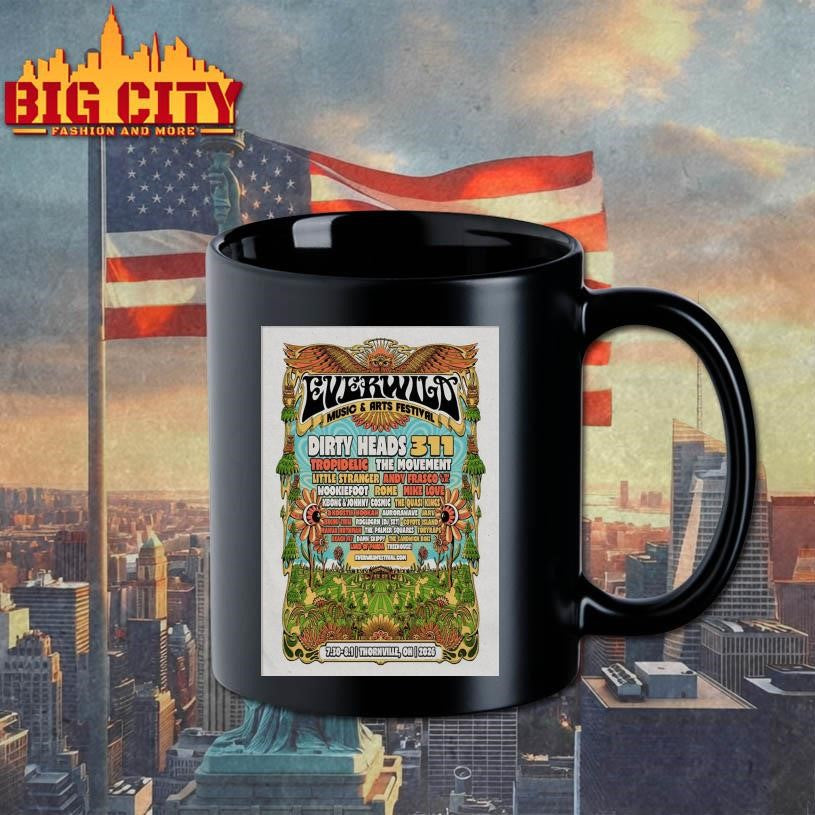 EVERWILD Music And Arts Festival 7.30-8.1.2026 Thornville OH Poster shirt