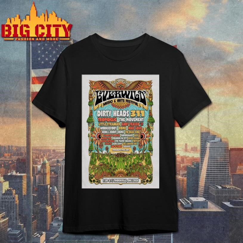 EVERWILD Music And Arts Festival 7.30-8.1.2026 Thornville OH Poster shirt