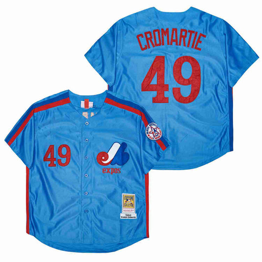 EXPOS #49 CROMARTIE Expos 49 Blue 1982 Retro