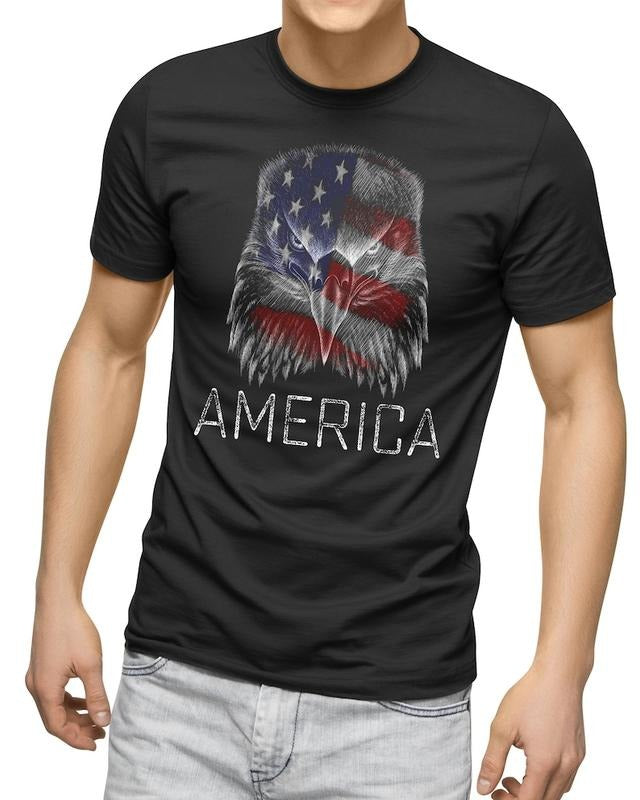 Eagle Flag USA Men T Shirt Patriotic T-shirt Style Eagle American Flag T-shirt American Flag Shirts Graphic Patriotic...