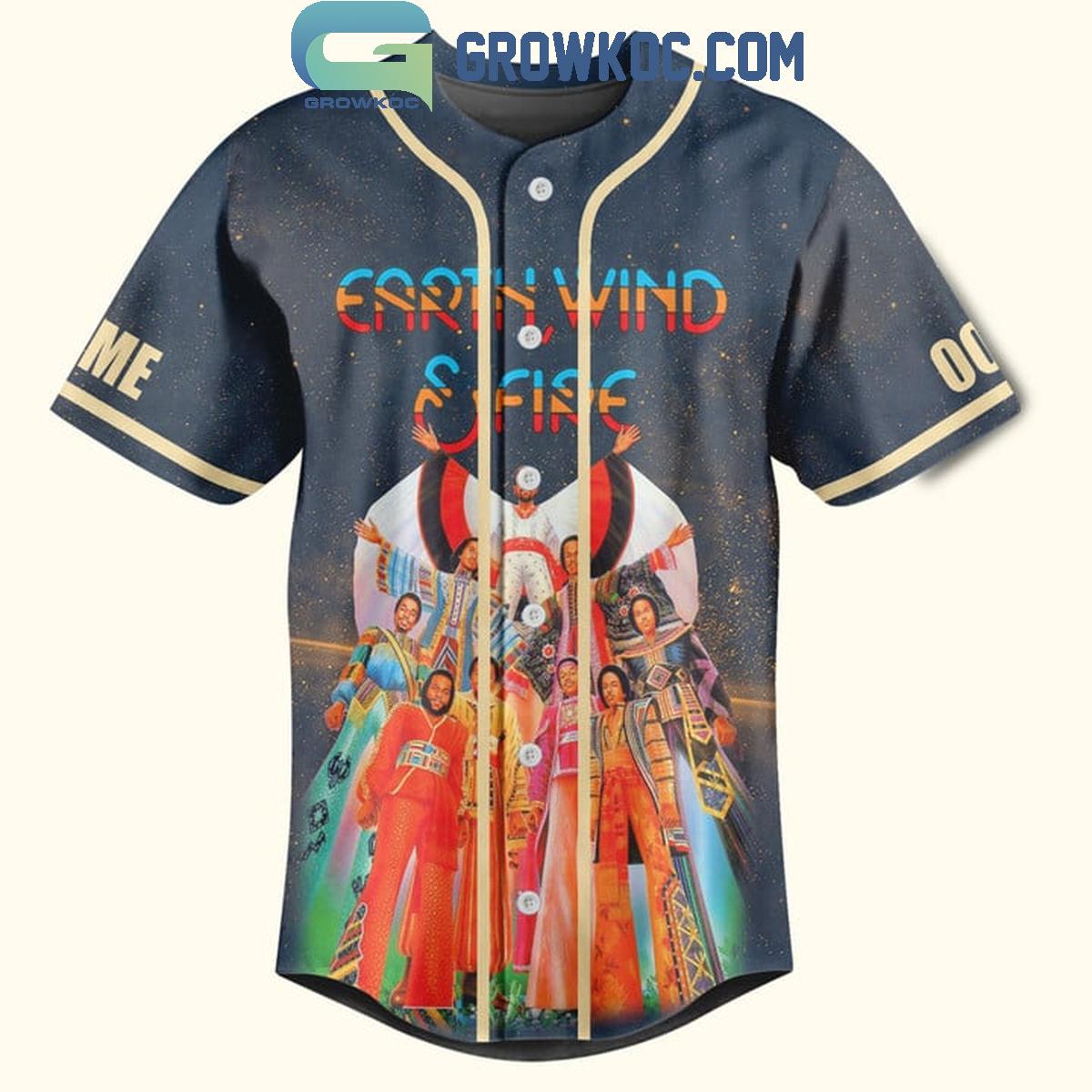 Earth Wind And Fire Schedule Of Heart And Soul 2024 Tour Personalized Baseball Jersey