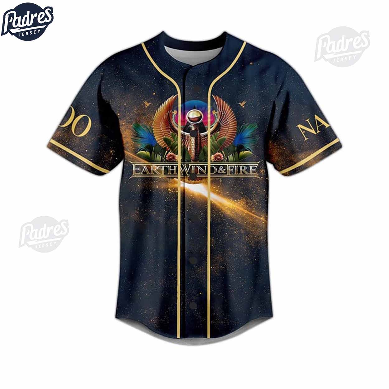 Earth Wind & Fire Do You Remember The 21st Night Of September Custom Baseball Jersey - Padres Jersey Oasis:... (Image 3)