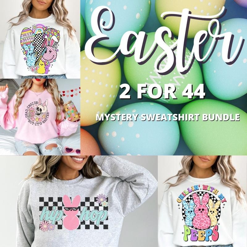 Easter 2 Sweatshirt Bundle , Super cute Gildan unisex brand T-Shirts, Hoodie | WearSparks.com