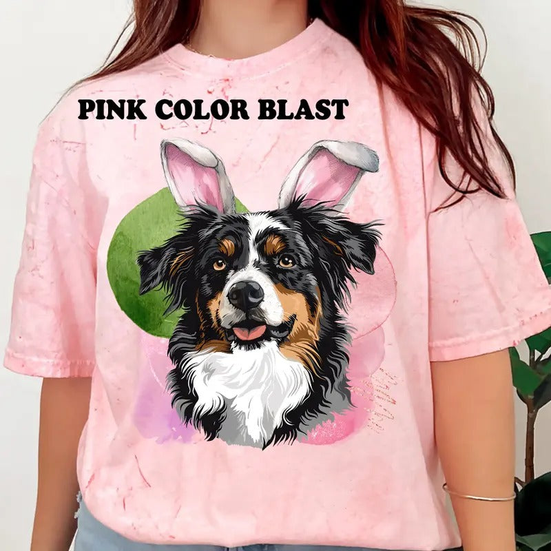 Easter Australian Shepherd Shirt ~ Unisex Apparel Relaxed Fit Printed In The USA Clothing Womenswear Casual Comfort...