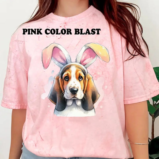 Easter Basset Hound Shirt ~ Unisex Apparel Relaxed Fit Printed In The USA Clothing Womenswear Casual Comfort Cotton...