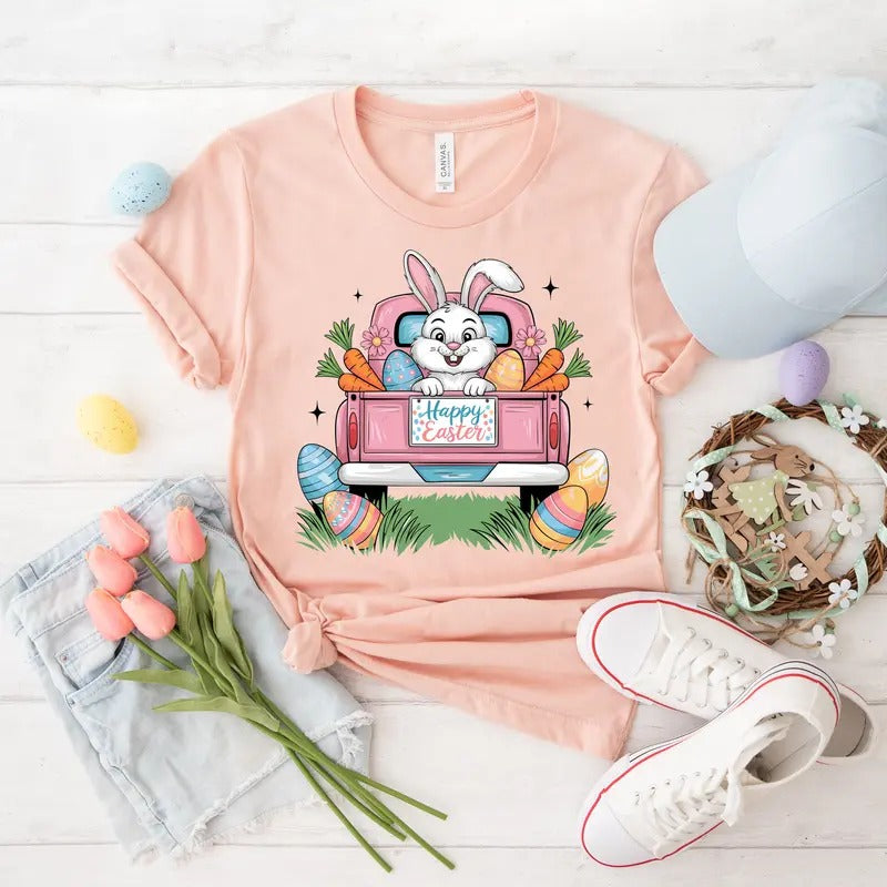 Easter Bunny Truck DTF Transfers - THIS IS NOT A SHIRT Hoodie, Sweatshirt | WearSparks.com