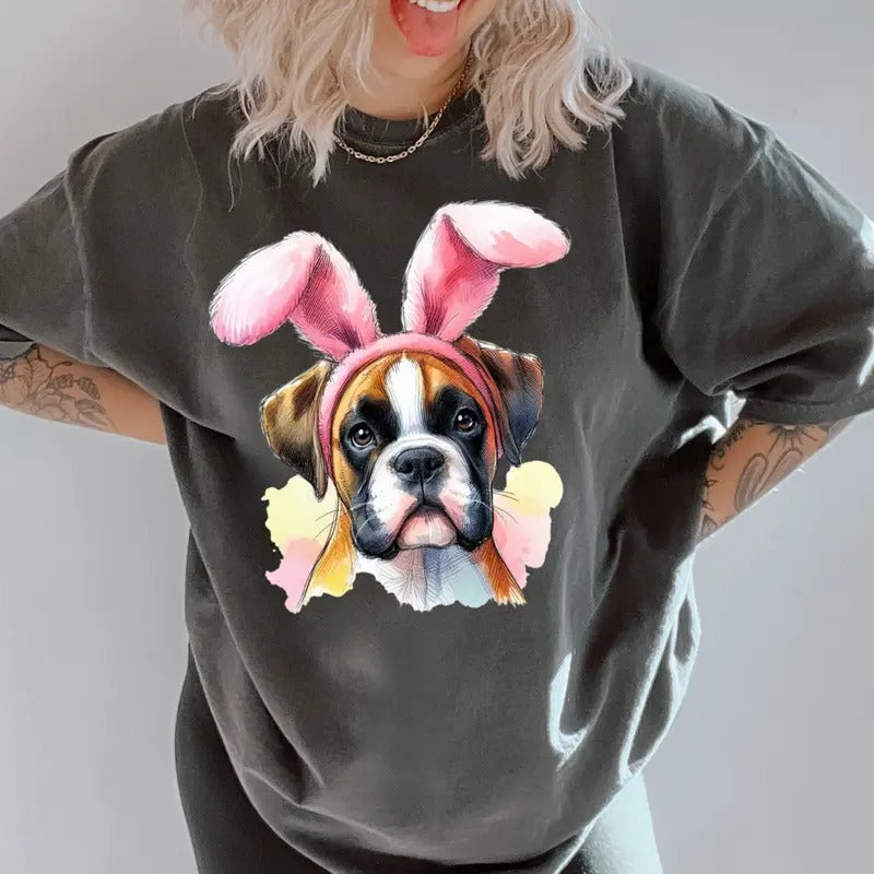 Easter Standard Boxer Shirt ~ Unisex Apparel Relaxed Fit Printed In The USA Clothing Womenswear Casual Comfort Cotton Top...