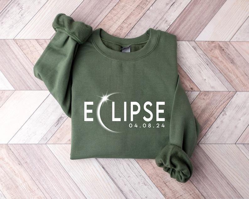 Eclipse 2024 Sweatshirt,Celestial Sweater,Eclipse Event 2024 Hoodie,Astronomy Lover,2024 Total Solar Eclipse April 8...