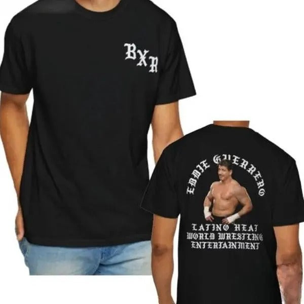 Eddie Guerrero Latino Heat World Wrestling Entertainment 2 Sides Shirt, Eddie Guerrero Born Raised Cotton S-5XL Apparel,...