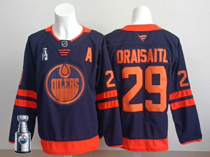 Edmonton Oilers #29 Leon Draisaitl Oilers Champion Edition Style 11