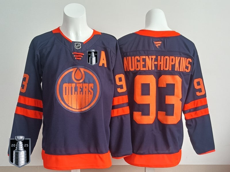 Edmonton Oilers #93 Ryan Nugent-Hopkins Oilers Champion Edition Style 8