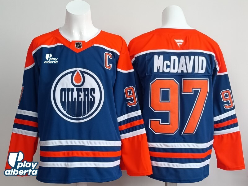 Edmonton Oilers #97 Connor McDavid Oilers Champion Edition Style 3