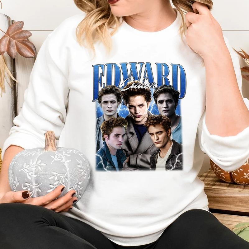 Edward Cullen T Shirt, Edward Cullen Vintage 90's Tee, Robert Pattinson Fan Made Tee, Team Edward Tee Hoodie, Sweatshirt