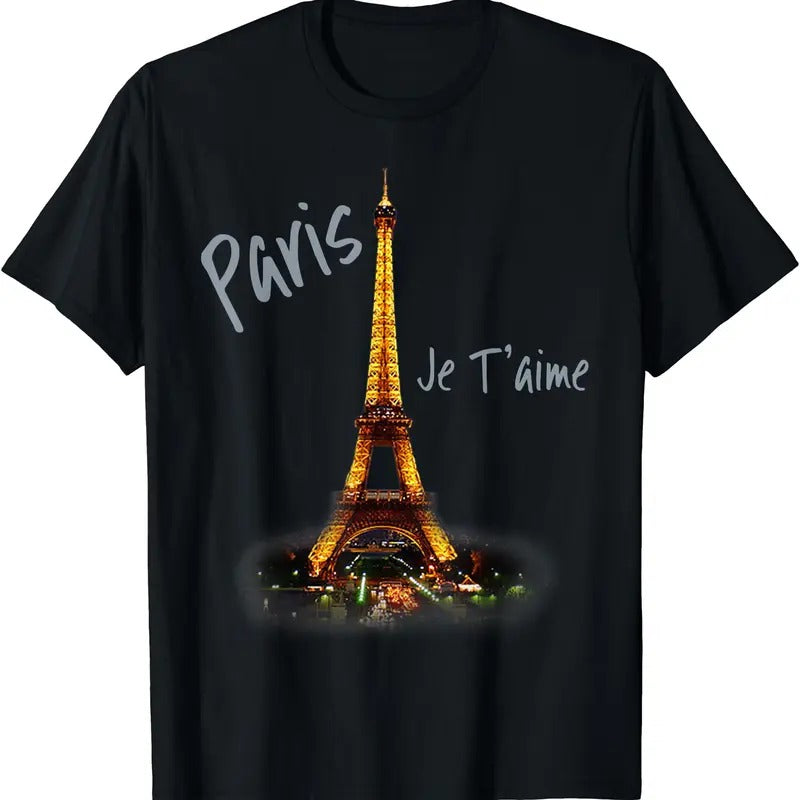 Eiffel Tower Paris French Vintage I Love Paris France T-Shirt | Unisex Cotton Tee Gifts Hoodie, Sweatshirt | WearSparks.com