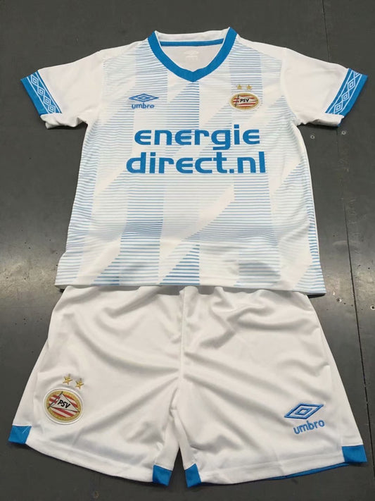 Eindhoven away white kids soccer kits