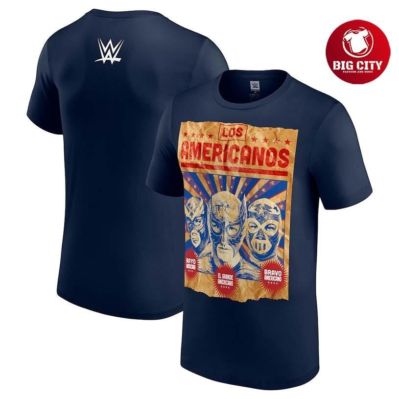 El Grande Americano Los Americanos Blue Mask Two Sided Shirt