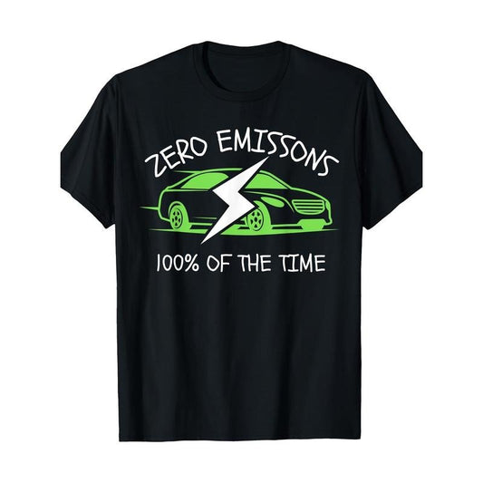 Electric Vehicle Enthusiast T-Shirt, 100% Cotton, Crew Neck, Short Sleeve, Regular Fit, Knit Fabric, Slight Stretch, with...