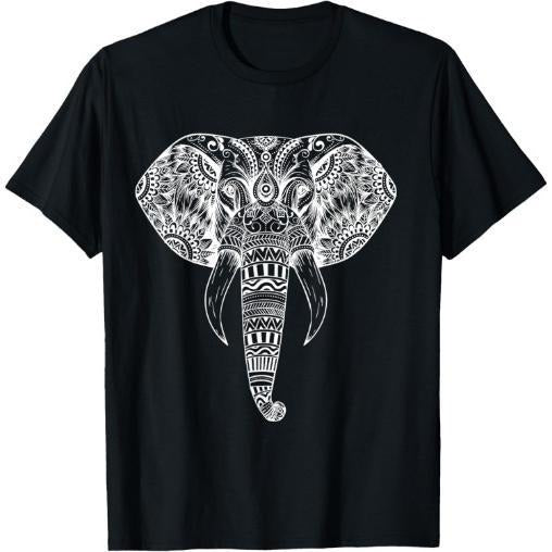 Elephant Tribal Tattoo Art - Mandala Yoga Tribal Elephants T-Shirt Made in USA Hoodie, Sweatshirt | WearSparks.com