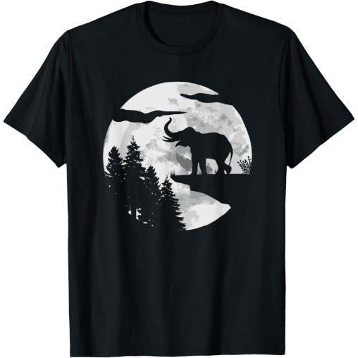 Elephant Zoo Wildlife Animal Silhouette - Africa Elephant T-Shirt Made in USA Hoodie, Sweatshirt | WearSparks.com