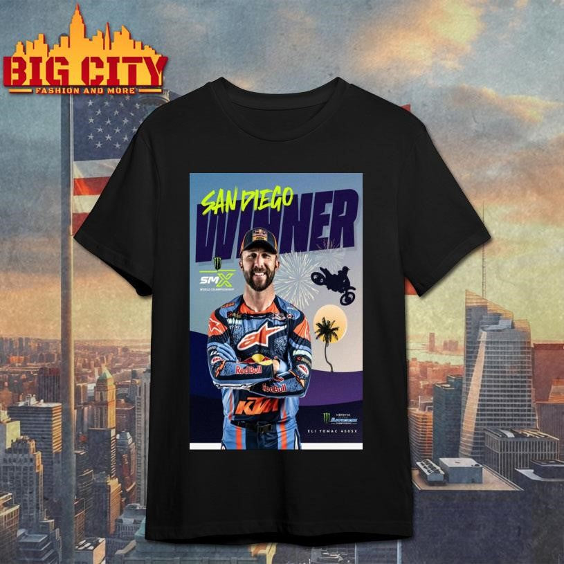 Eli Tomac San Diego Winner 2026 Poster Shirt