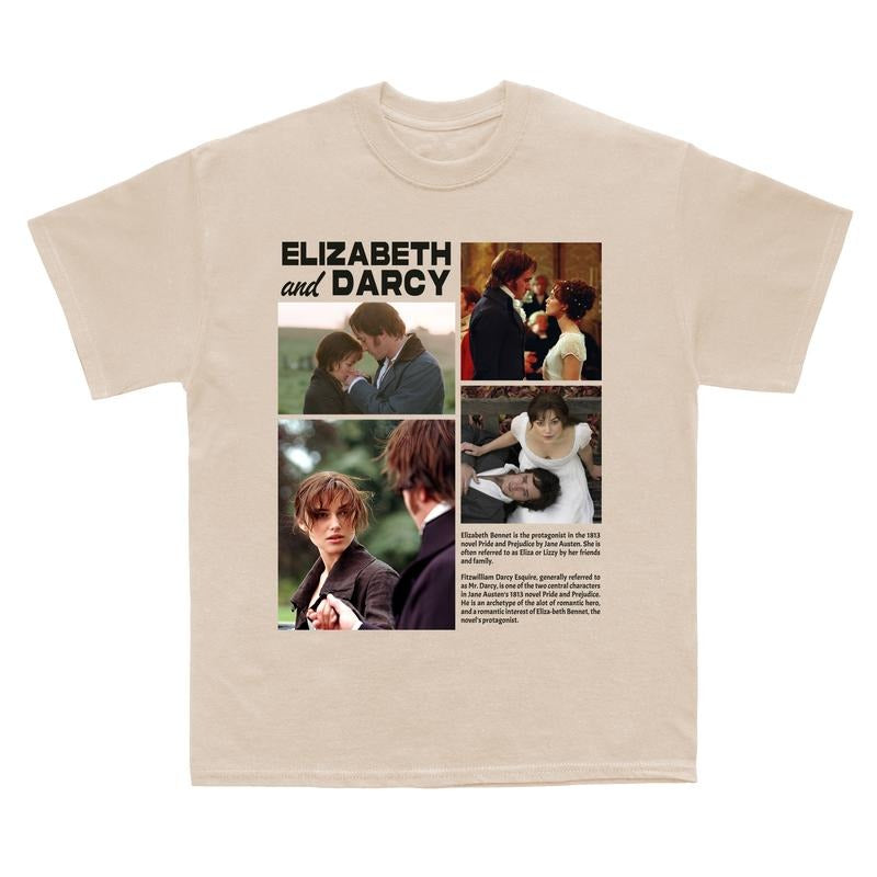 Elizabeth And Darcy T-Shirt, Pride and Prejudice Sweatshirt, Fitzwilliam Darcy Elizabeth Bennet Hoodie, Mr Darcy Book...
