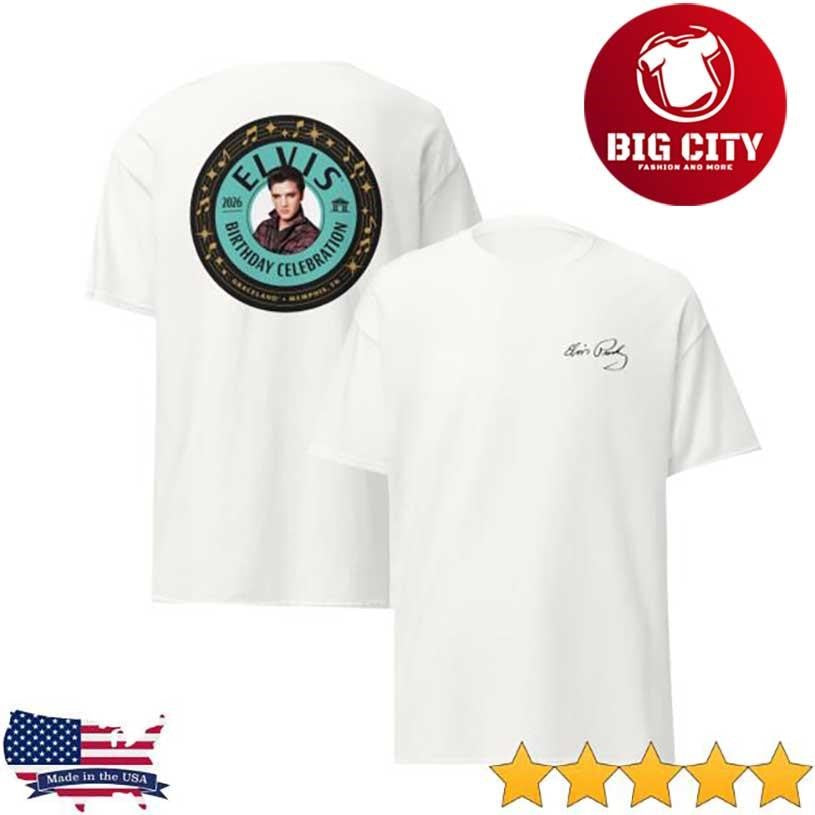 Elvis Elvis Presley 91St Birthday Unisex Two Sided Shirt