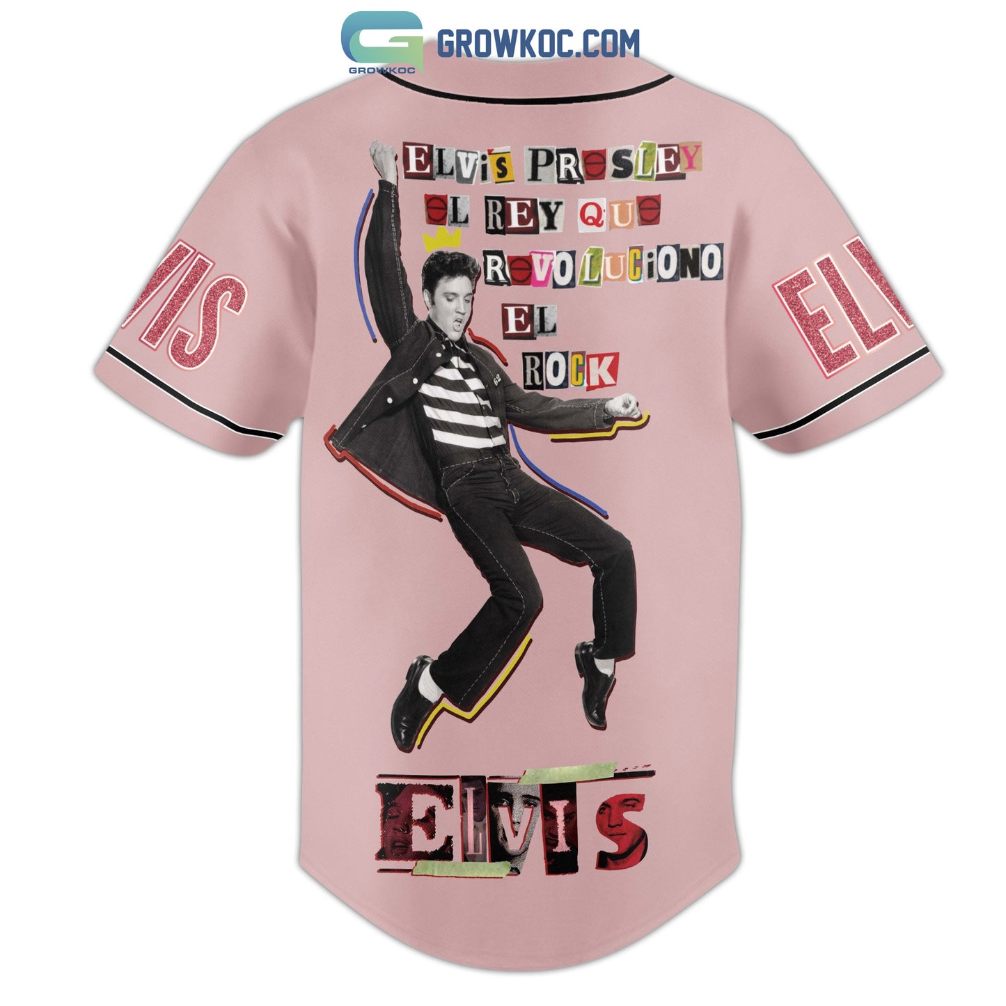 Elvis Presley El Rey Que Revoluciono El Rock Baseball Jersey