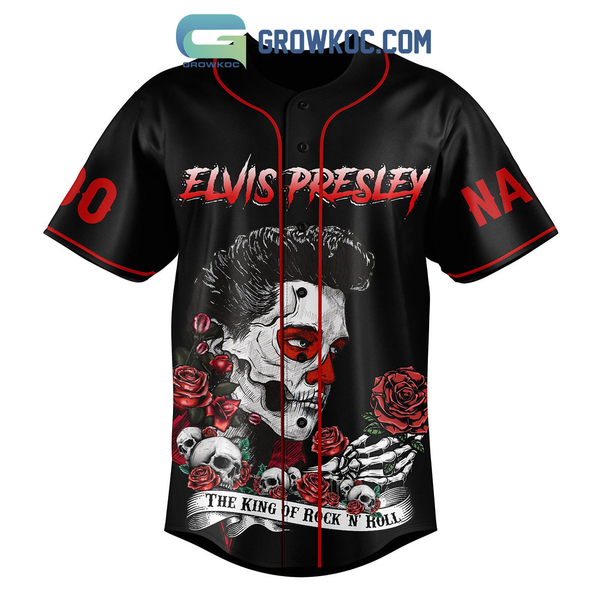 Elvis Presley The King Of Rock N’ Roll You’re The Devil Disguise Personalized Baseball Jersey