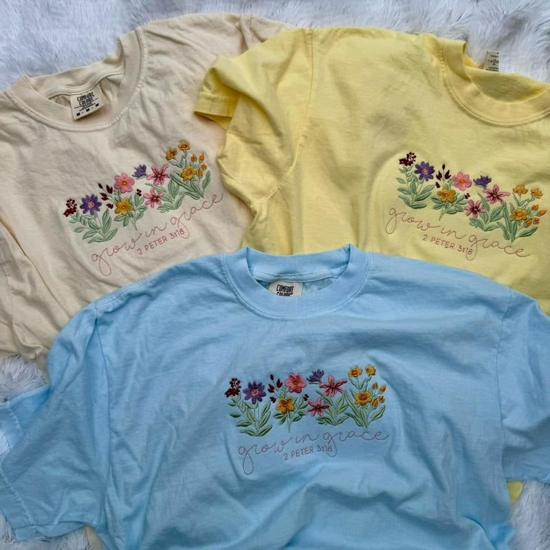 Embroidered Christian Tshirt, Embroidered Easter Tshirt Hoodie, Sweatshirt | WearSparks.com