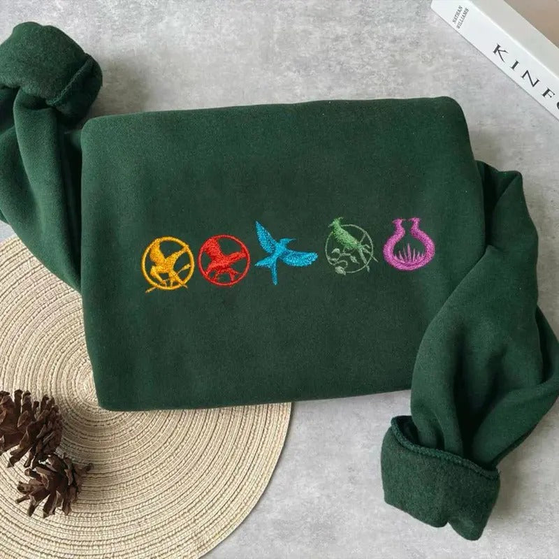 Embroidered Hunger Games Sweatshirt, Bookish Hoodie, Reading Book Sweatshirt, Bookworm Shirt | WearSparks.com