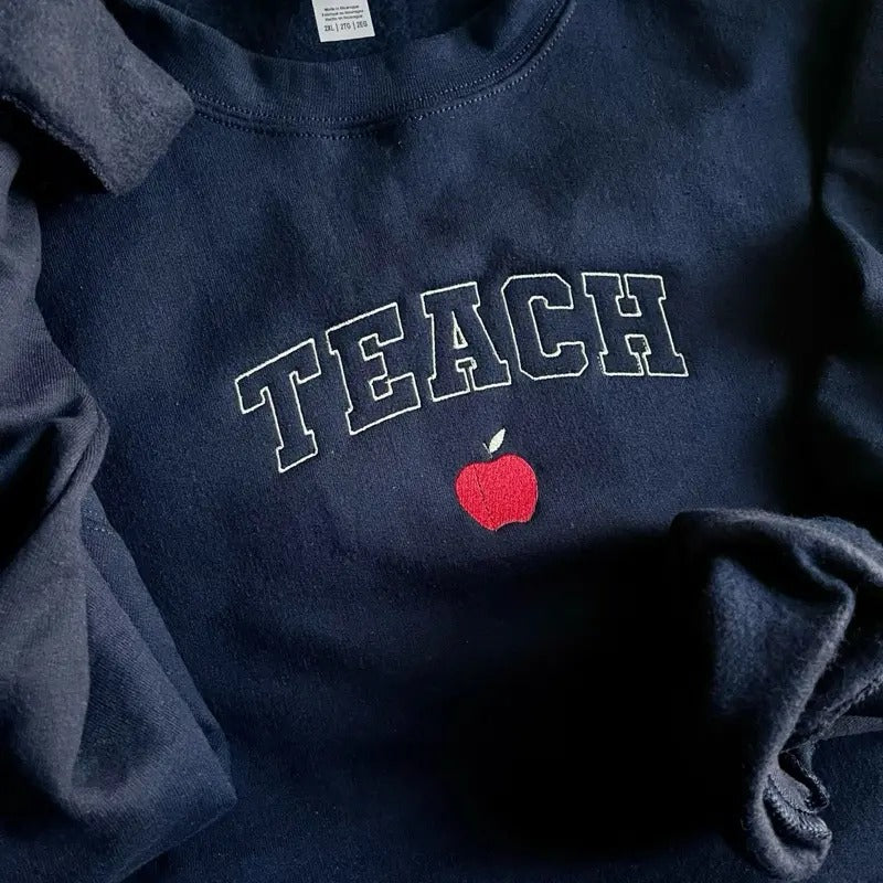 Embroidered TEACH Sweatshirt T-Shirts, Hoodie | WearSparks.com