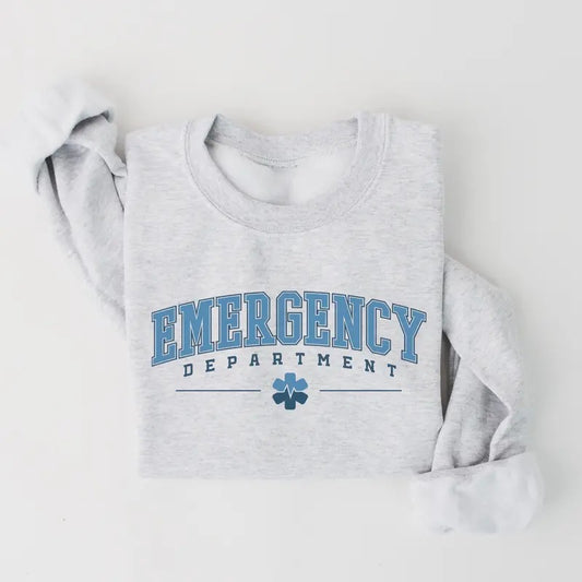 Emergency Department Sweatshirt, ER Nurse Crewneck, ER Nurse Gift, ER Department Sweater, Emergency Nurse Shirt, Hospital...
