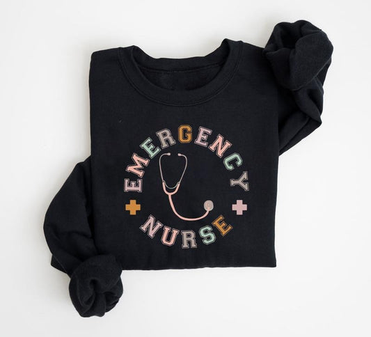 Emergency Department Sweatshirt, Emergency Dept Sweater, ED ER Emergency Room Doctor Staff Shirt, Nursing Student Shirt,...